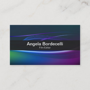 Film EditorBusiness Card Borealis Ljus Visitkort