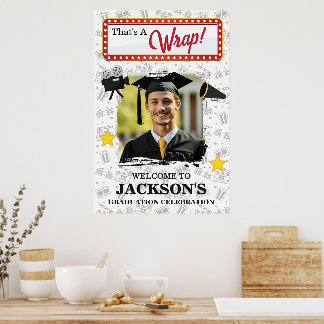 Film Fanatic Movie Inspired Graduation Party Poster