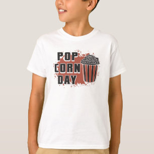 Film för filmfilm, popcorn Day Snack-filmstöd T Shirt