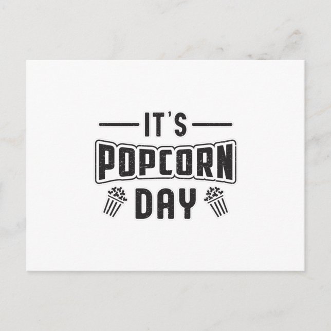 Film för filmpopcorn-snack-filmpopp vykort (Framsida)