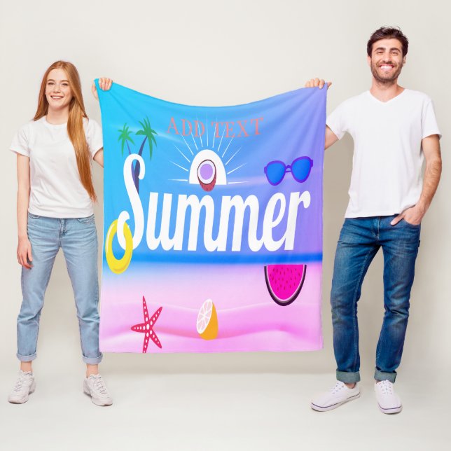 Film för sommarsemesterflottan fleecefilt (På plats)