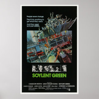Film för Vintage av mjuk Grönt Poster