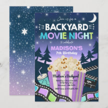 Film från bakgården, nattlig födelsedagsfilm under