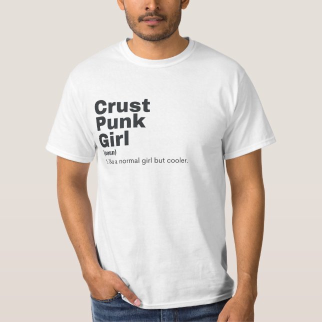 Film Girl - Crust Punk T Shirt (Framsida)