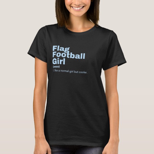Film Girl - Flagga Football T Shirt (Framsida)