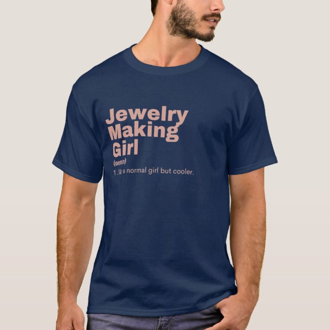 Film Girl - Jewelry Skapar T Shirt (Framsida)