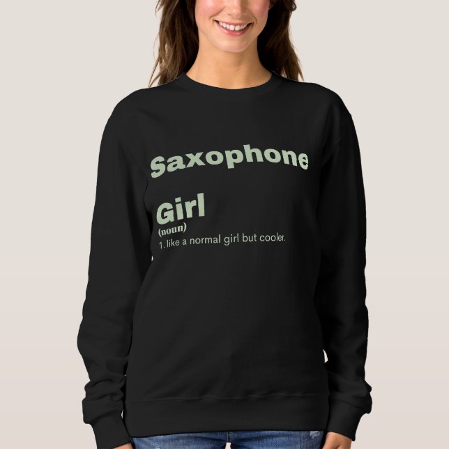 Film Girl - Saxophone  T Shirt (Framsida)