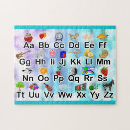Film i ABC Alphabet Illustration Family Kids Pussel