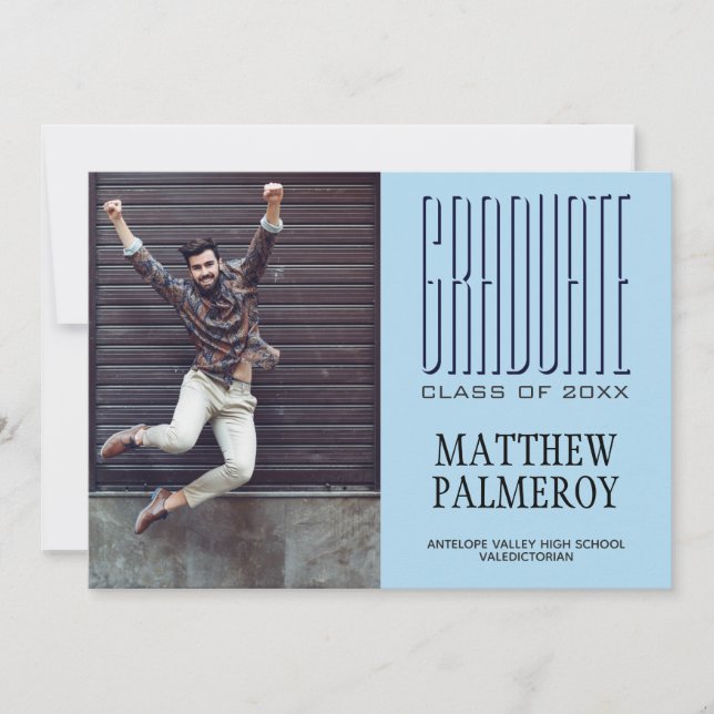 Film Lettering Blue Photo Student Meddelande (Framsida)