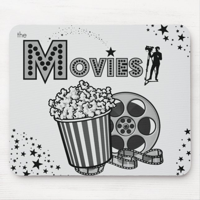 *Film* Lite Grått Mousepad Musmatta (Framsidan)