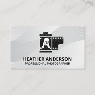 Film Logotyp för fotoskrivare Visitkort