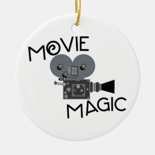 Film magiskt julgransprydnad keramik