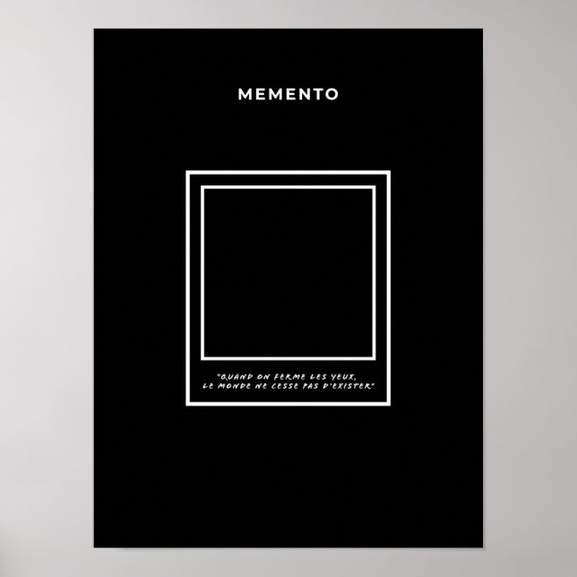 FIlm memento Poster (Framsidan)