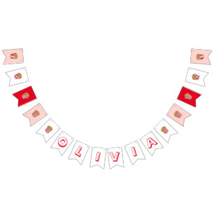 Film Movie Night Sleepover Popcorn-Födelsedagsfest Vimplar