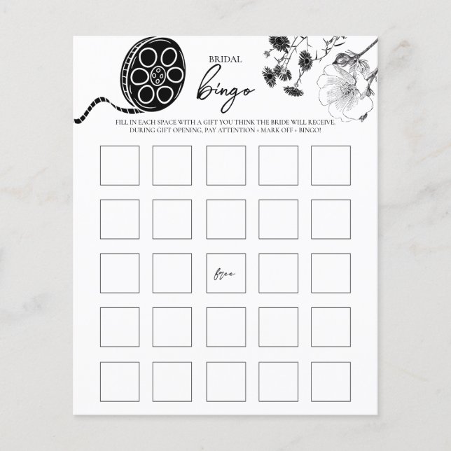 Film Noir - Möhippa Bingo-spel (Framsida)