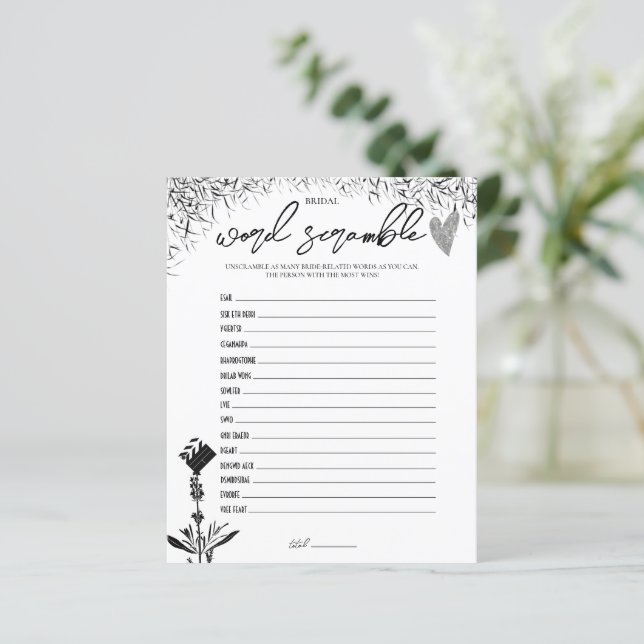 Film Noir - Möhippa Ord Scramble Game (Stående Fram)