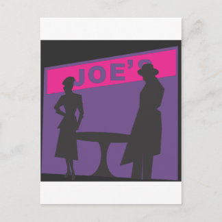 Film Noir Scene Vykort