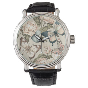 Film och blommor armbandsur