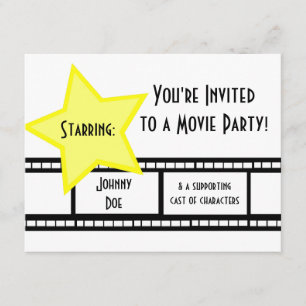 Film Party Inbjudningar
