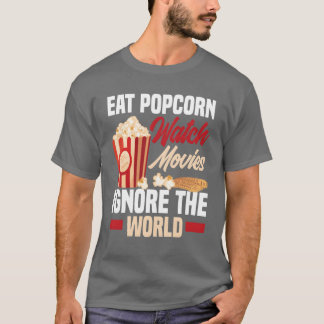 Film Popcorn Cinema-vänner T Shirt