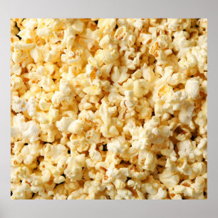 Film Popcorn Fullt Background. Poster