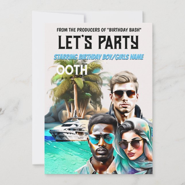 Film poster vuxnor för spionprogram inbjudningar (Framsida)