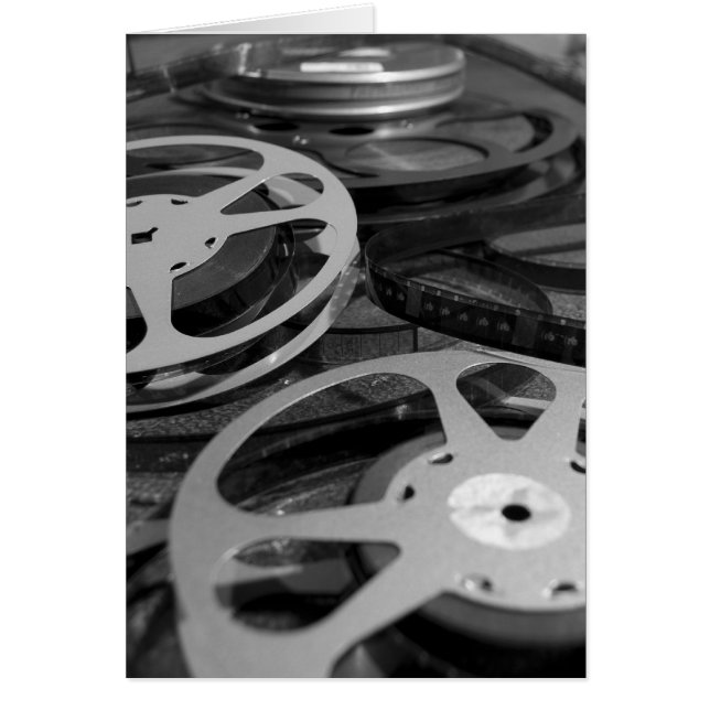 Film Reel/filmregel-kort Hälsningskort (Framsidan)