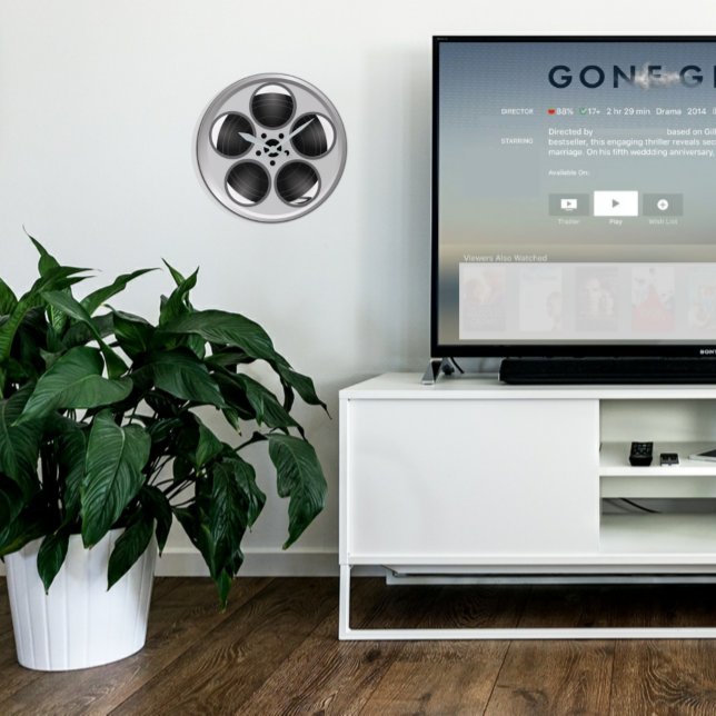 Film Reel Home Theater Rund Klocka (Skapare uppladdad)