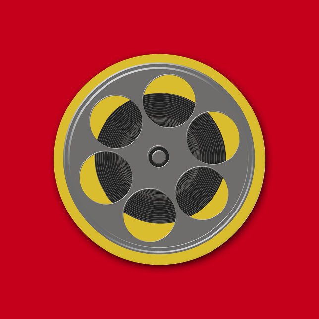 Film Reel Movie Natt Underlägg Papper Rund (Skapare uppladdad)