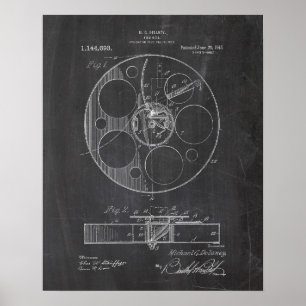Film Reel Patent Poster