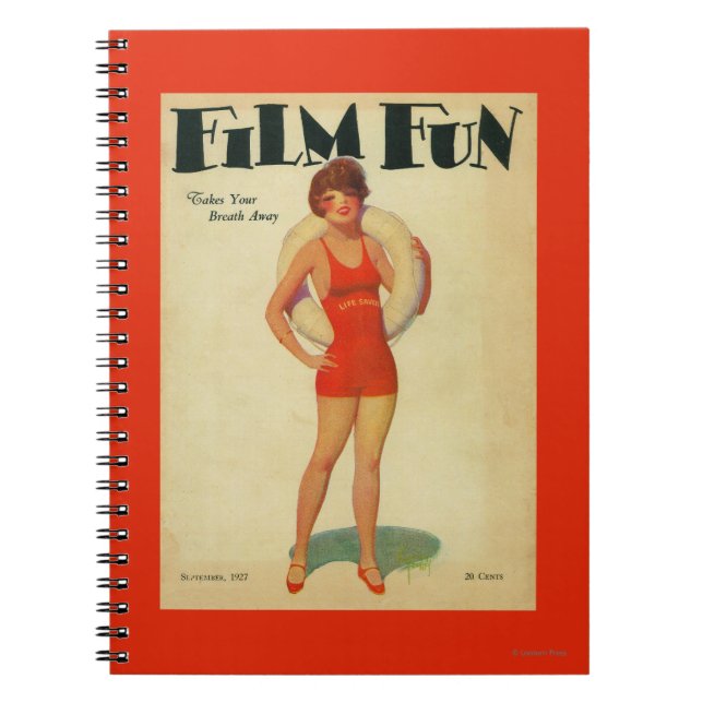 Film Roligt Magazine Cover 2 Anteckningsbok Med Spiral (Framsidan)