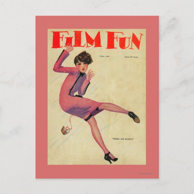Film Roligt Magazine Cover Vykort (Framsida)