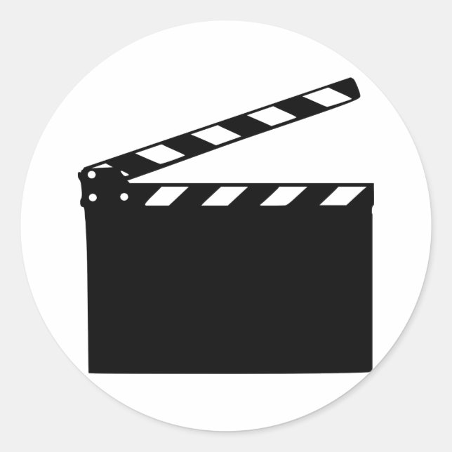 Film - skrivbord runt klistermärke (Framsida)