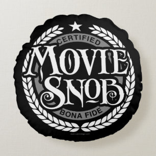 Film Snob - lustig film älskare Rund Kudde
