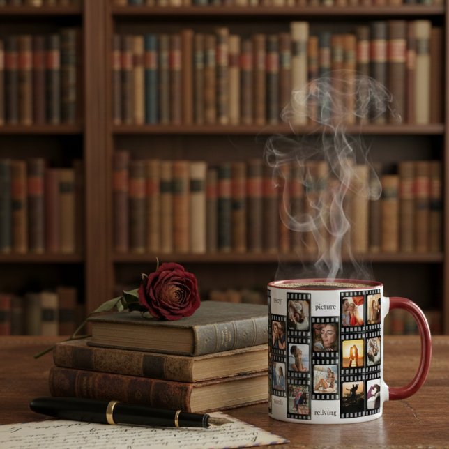 Film Strip Photo Collage Custom 26-Photo Memory Mugg (Skapare uppladdad)