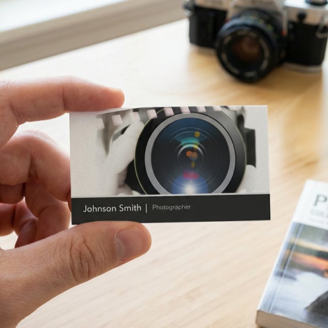 Film TV-fotograf Cinematographer Camera Lens Visitkort (Skapare uppladdad)