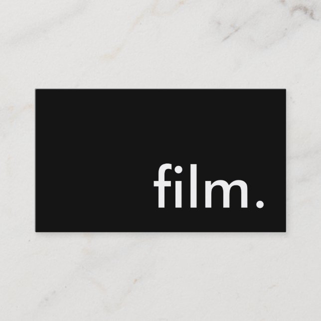 film. visitkort (Framsida)