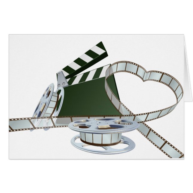 Filma älskarebegreppet hälsningskort (Framsidan Horizontal)