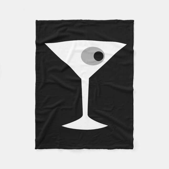 Filma den Noir Martini Glass ullfilten Fleecefilt (Framsidan)