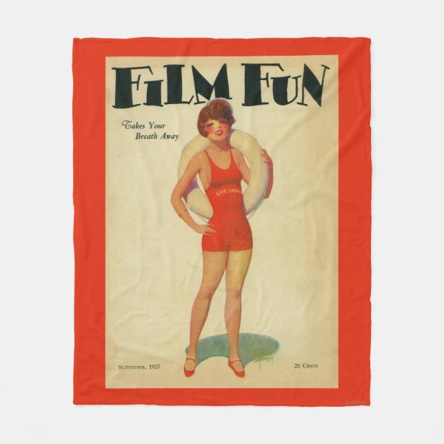 Filma den roliga tidskriften täcker 2 fleecefilt (Framsidan)