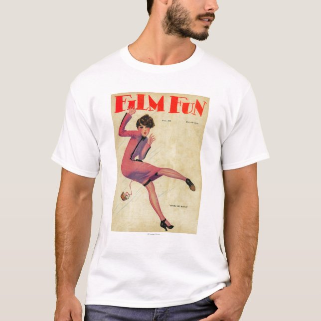 Filma den roliga tidskriften täcker tee shirt (Framsida)