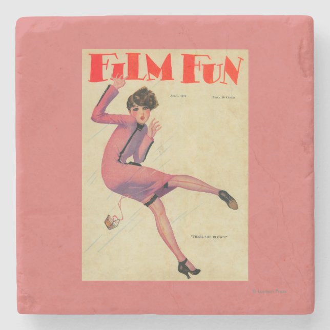 Filma den roliga tidskriften täcker underlägg sten (Framsidan)