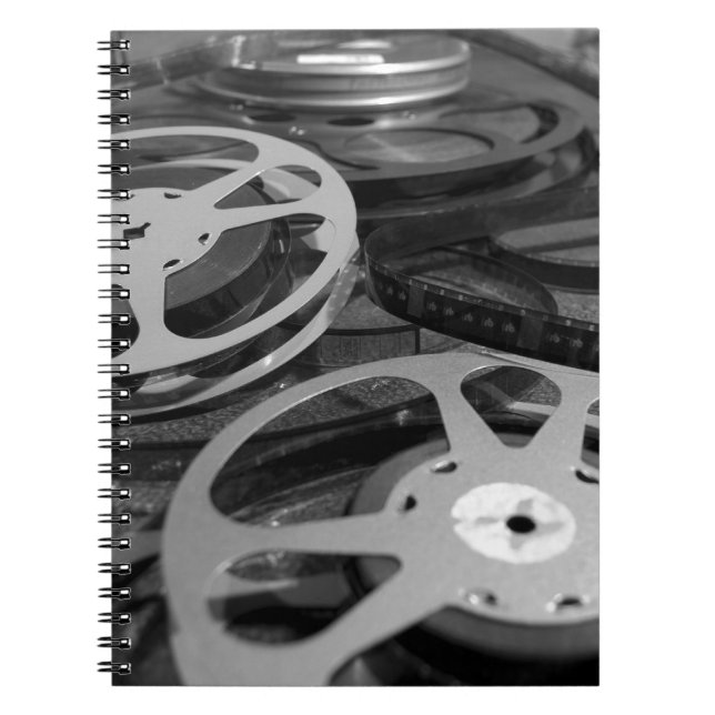 Filma den rull-/filmrullanteckningsboken anteckningsbok med spiral (Framsidan)