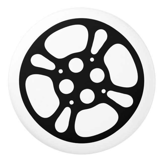 Filma den svartvita rullen knopp (Framsidan)