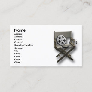 Filma filmdirektörchare visitkort