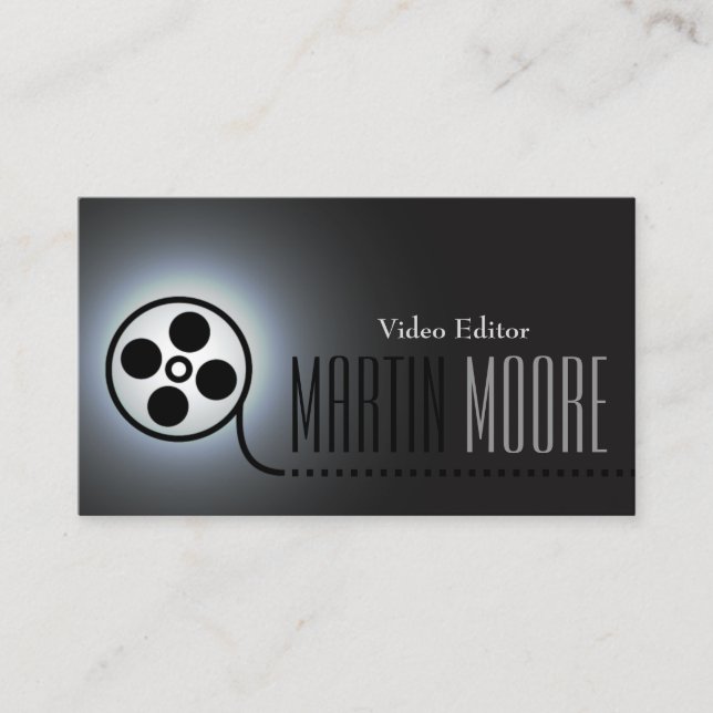 Filma filmen tejpar videoen servar visitkort (Framsida)