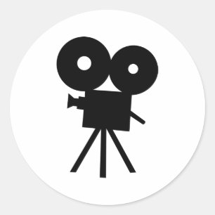 Filma kameran - film runt klistermärke