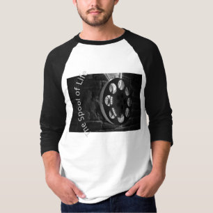 Filma köar den grundläggande 3/4 sleeveraglanen t shirt