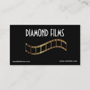 Filma visitkortdesignen som metalliskt guld filmar visitkort