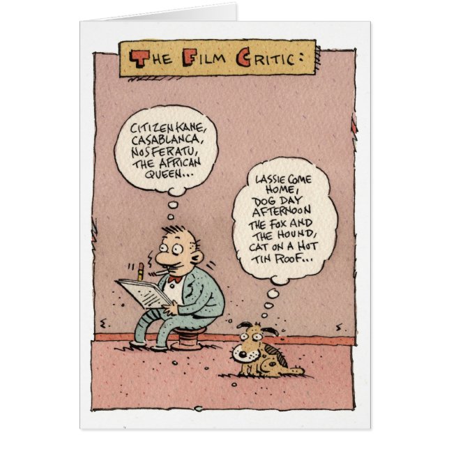 Filmakritikern Hälsningskort (Framsidan)